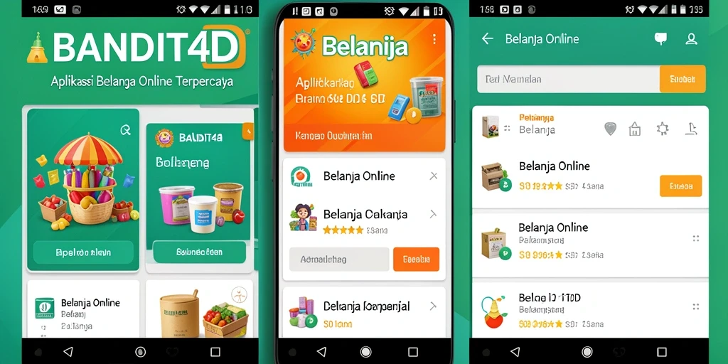 Antarmuka aplikasi BANDIT4D yang menarik dan mudah digunakan.