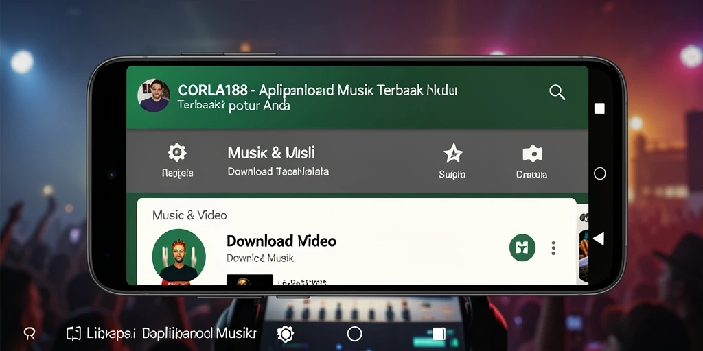 Antarmuka CORLA188 yang sederhana dan fungsional untuk Download Musik.