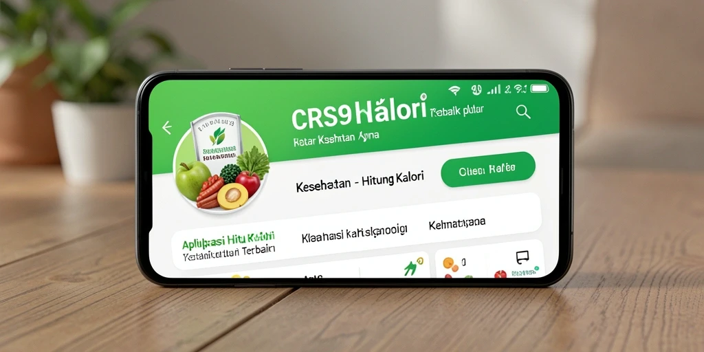 Tampilan antarmuka CRS99 yang intuitif untuk menghitung kalori harian.