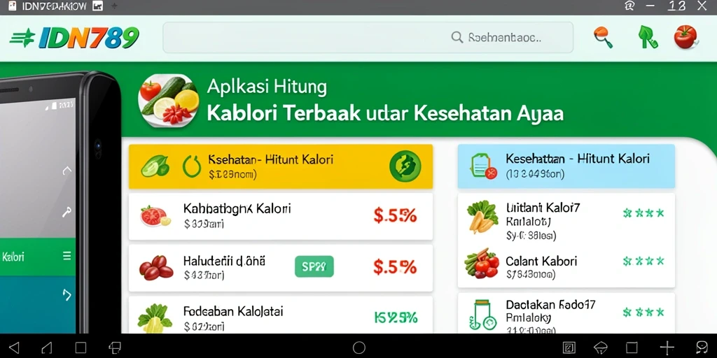 Tampilan antarmuka aplikasi Hitung Kalori yang menarik dan informatif.