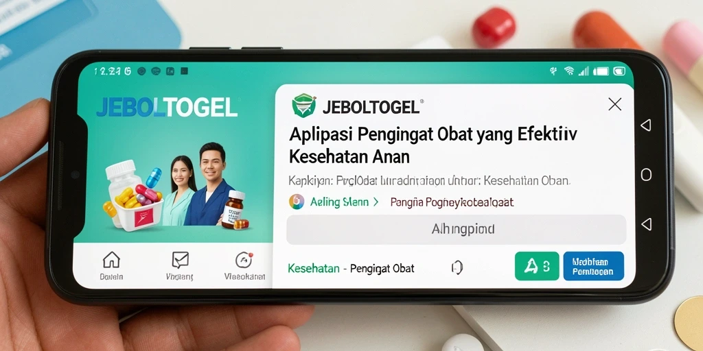 Tampilan antarmuka JEBOLTOGEL saat mengingatkan pengguna tentang jadwal pengobatan.