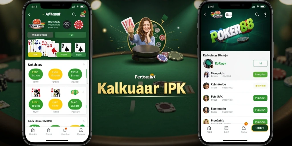 Antarmuka aplikasi POKER88 yang sederhana dan fungsional untuk menghitung IPK.