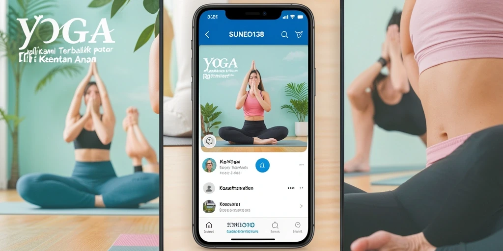 Tampilan antarmuka aplikasi SUNEO138 yang user-friendly untuk latihan Yoga.