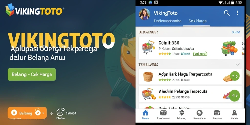 Tampilan antarmuka VIKINGTOTO saat membandingkan harga produk.