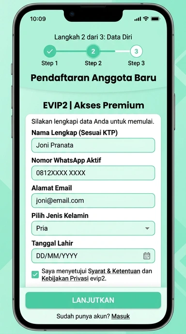 Panduan Lengkap Buat Akun Baru evip2 di Android